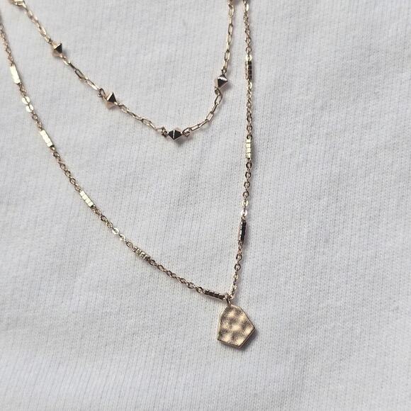 Kendra Scott Clove Multi-Strand Layered Necklace Rose Gold Color - Picture 4 of 5